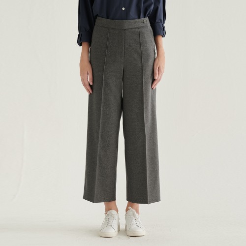 [20%] SIDE_DETAIL STRIGHT TROUSER [GY]
