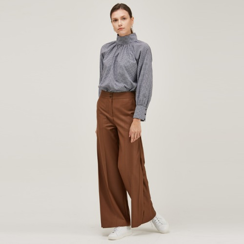 [20%] STRIGHT FIT SIDE WIDE PANTS [BR]
